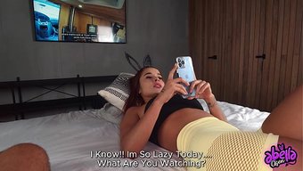Abella Olsen'S Rough And Wet Anal Scene With Her Stepsister