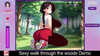 A Sexy Girl Is Walking Naked In The Forest, This Is A Sin