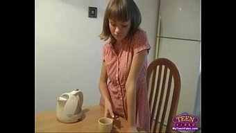 Teasing And Pleasuring With A Dildo For Dinner