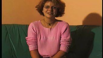 A Young Woman With Brown Hair And Wearing Glasses Has Her First Audition.
