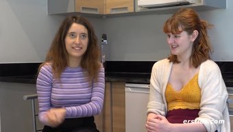 First Time Lesbian Experience With Big Natural Tits And Finger Action
