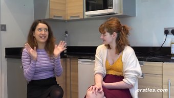 First Time Lesbian Experience With Big Natural Tits And Finger Action