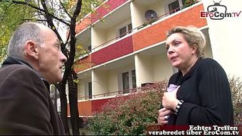 German Pick Up With A Fat Housewife And Her Mature Fucking On The Street