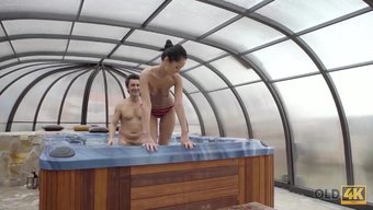 European Beauty Angie Moon Gets A Facial With A Lot Of Cum