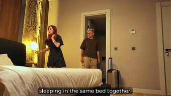 Step Mom Shares Bed And Gets Intimate With Step Son In Hotel
