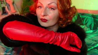 Experience The Thrill Of Glove Fetish And Asmr In A Long Video Featuring A Stunning Pin-Up Goddess!