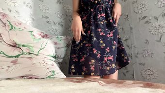 Amateur Girlfriend Strokes Her Cute Pussy To Orgasm