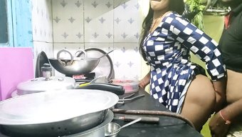 Sensual Encounter Between An Indian Wife And Stepson In The Kitchen
