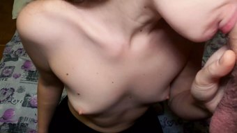 Step-Sister Gives A Sensual Handjob And Blowjob Closeup