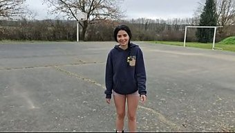 A Girl Went To The Woods And Met Her Passionate Neighbor, Who Took Her Home.