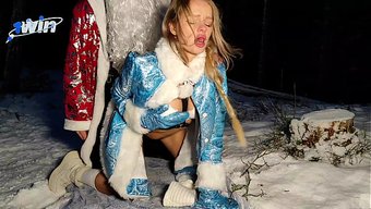 Forest Fantasy Babe Gets Fucked In The Cold