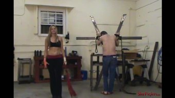 Taylor Gets Flogged By Her Mistress In A Kinky Sport.