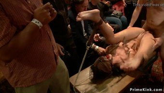 Public Party Anal Sex With Punishment And Fetish Play