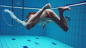 Russian Teen Diana Zelenkina Strips Down In The Pool