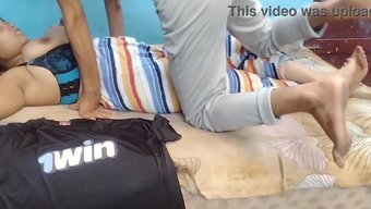 Beautiful Indian Housewife Gets Her Thirst Quenched By A Young Man.