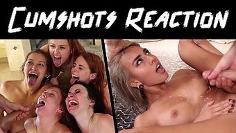 Young And Shaved Beauties React To Cumshots - Honest Porn Reactions With Audio