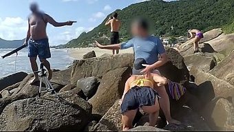A Woman With A Big Ass Has Sex With A Man In Public, Showcasing Her Skills.