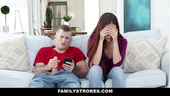 The Stepsister Helped The Stepbrother With His Mathematical Problems.