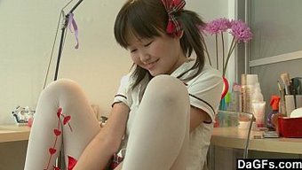 A Young Asian Girl Explores Her Own Body And Pleasures.