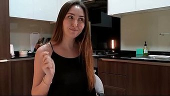 Stepmom Secretly Sucks My Cock In The Kitchen While My Dad Is Not Around.
