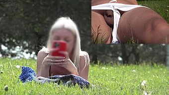 Small Penis Exhibitionism In Outdoor Park
