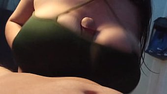 Russian Babe With Big Boobs Gives A Sensual Handjob