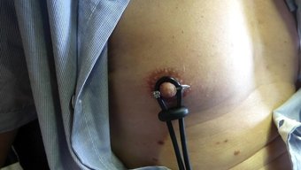 Experience The Thrill Of Electrostimulation On Your Nipples And Cock With Pov Video