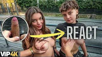 Two Cute Girls From The Train Can Have Fun With A Stranger