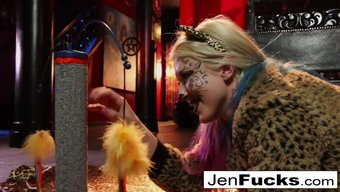 Leya The Cat Receives An Enema From Jen Hexxx