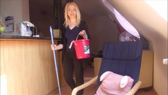 Teen Cleaning Lady Gets Fucked Hard In German Video