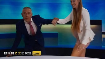 Co-Anchor Elly Clutch Gets Face-Fucked On The Air