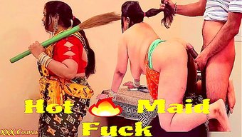 I Caught My Stunning Maid In The Act And She Begged For More.