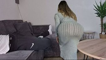 Pervert Step Mom Rides Step Son’s Big Cock While Cleaning
