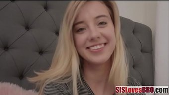 Horny Blonde Stepsister Leads A Hardcore Family Scene