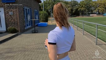 Young German Couple Engages In Steamy Sex On The Soccer Field