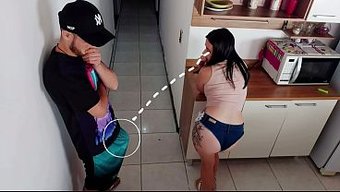 Begging Him To Hurry, I Take The Forbidden Cock Before We Get Caught