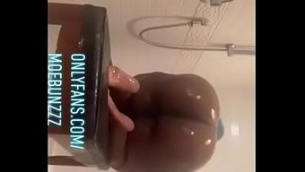 Moe Bunzzz Gets Playful With Her Big Booty In A Steamy Shower Session