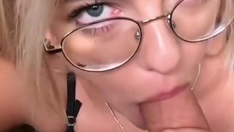 Blonde Amateur In Glasses Gets Fucked Hard In Pov