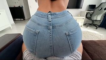 Clothed Humping Gets Hot When Step Sis Rides His Cock In Jeans