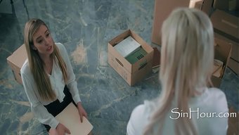 Kenzie Taylor Impresses Her Boss Haley Reed With Her Deep Throat Skills