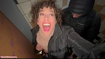 Stepson Fucked By His Mom In A Public Bathroom, A Taboo Encounter
