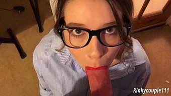 A Nerdy Office Worker Is Blackmailed Into Performing Oral Sex - A Kinky Homemade Video By Kinkycouple111