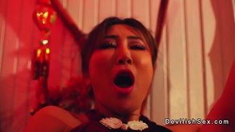 Asian Goddess Dominates With Passionate Oral And Sex