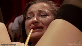 Redhead Gets Gagged And Fucked In An Orgy