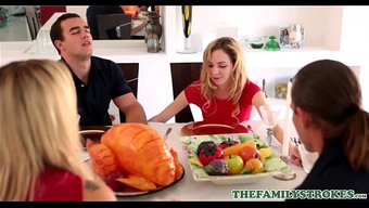 Away From The Table, Stepsister And Stepbrother Cross The Line