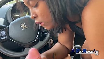 Paris Sweetz, A Young Mulata With Small And Big Natural Tits, Gets Picked Up For A Steamy Encounter In A Car