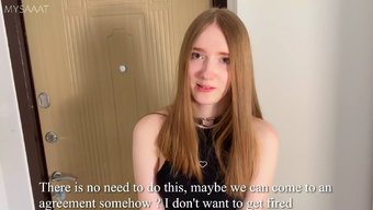My Delivery Girl Apologizes For Being Late With Sex