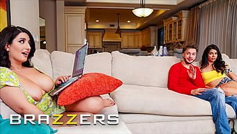 Sarah, The Seductive Arab Beauty, Entices Her Roommate'S Boyfriend For A Passionate Encounter Behind Her Back, Showcasing Her Impressive Curves And Luscious Assets.