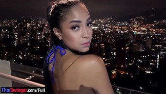Colombian Teen With A Big Ass Makes A Blowjob And Has Sex On A Balcony