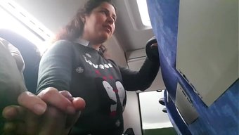An Amazing Girl Has Sex On The Bus And Gets Caught